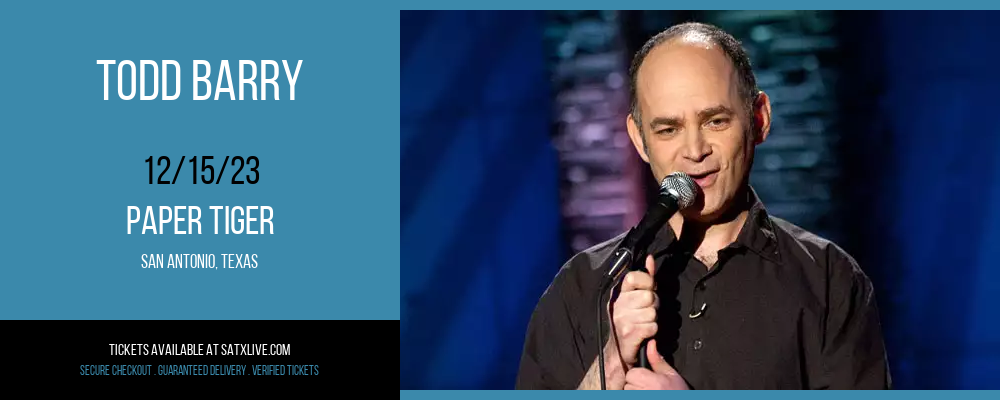 Todd Barry at Paper Tiger